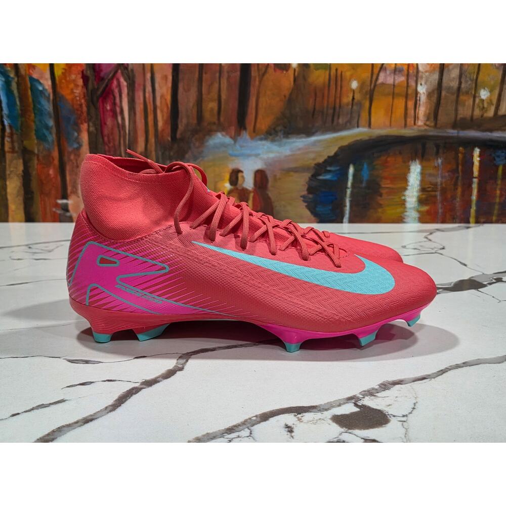 Nike ZM Superfly 10 ACAD FG MG Ember Glow Size 11.5 Men's Soccer Cleats Futbol - Picture 2 of 7